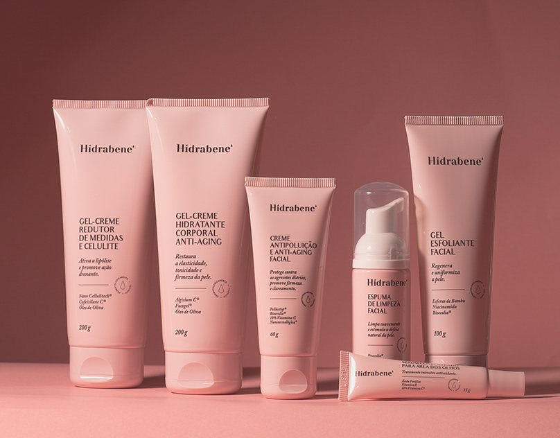 Banner Hidrabene Kit Clareador Facial com protetor, sérum e sabonete