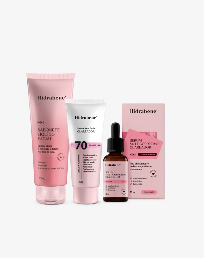 Kit Clareador Facial Hidrabene
