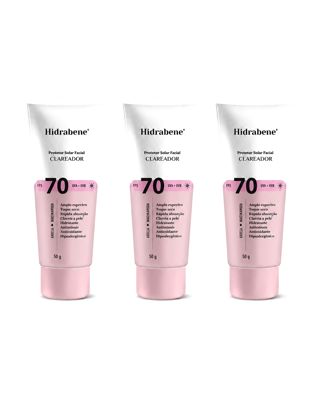Protetor Solar Facial Hidrabene FPS 70