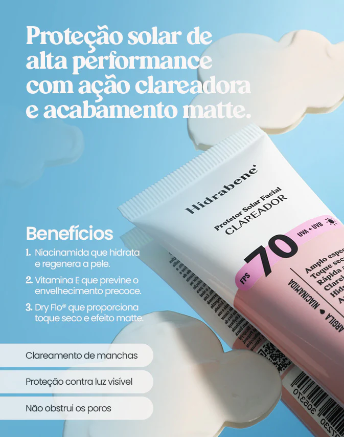 Benefícios do Protetor Solar Hidrabene FPS 70